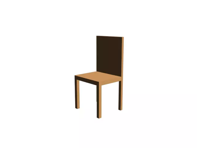 3d model computer table chair keyboard  3D print model_0