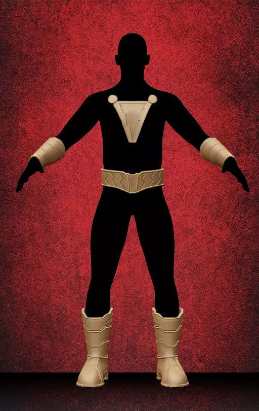 Shazam 12 inch scale  custom figure 3D Print ready STL 3D print model_0