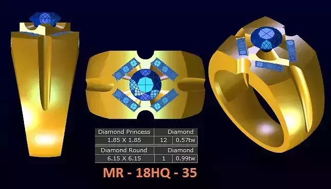 1 model diamond menring korea 35