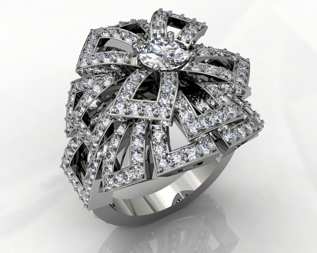 flower ring Free 3D print model_2