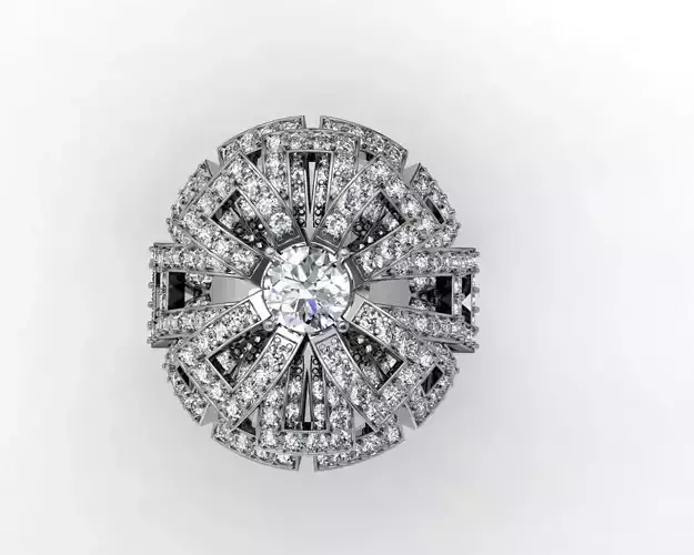 flower ring Free 3D print model