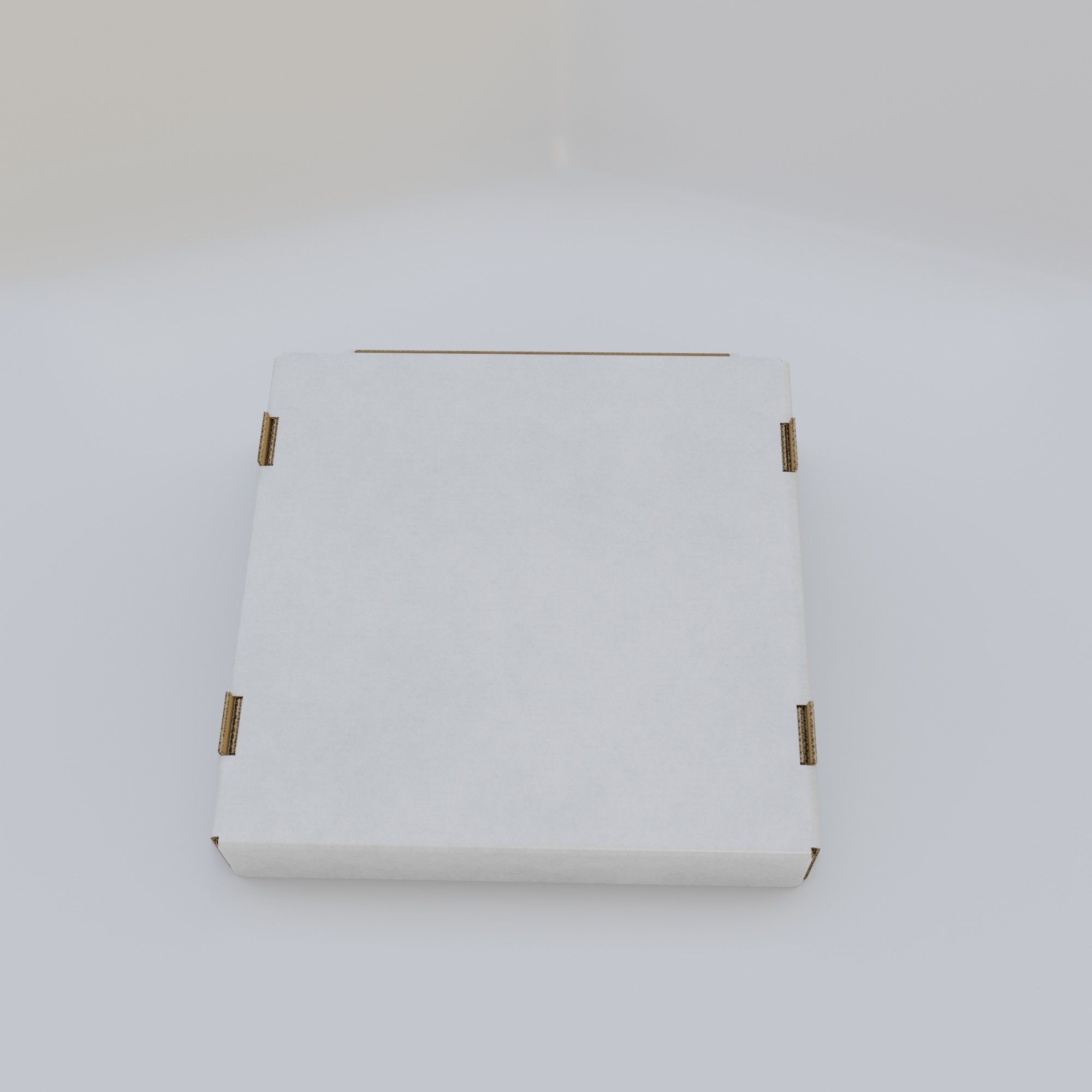 Cardboard Self-Assembly Box With Lid 3D model_42