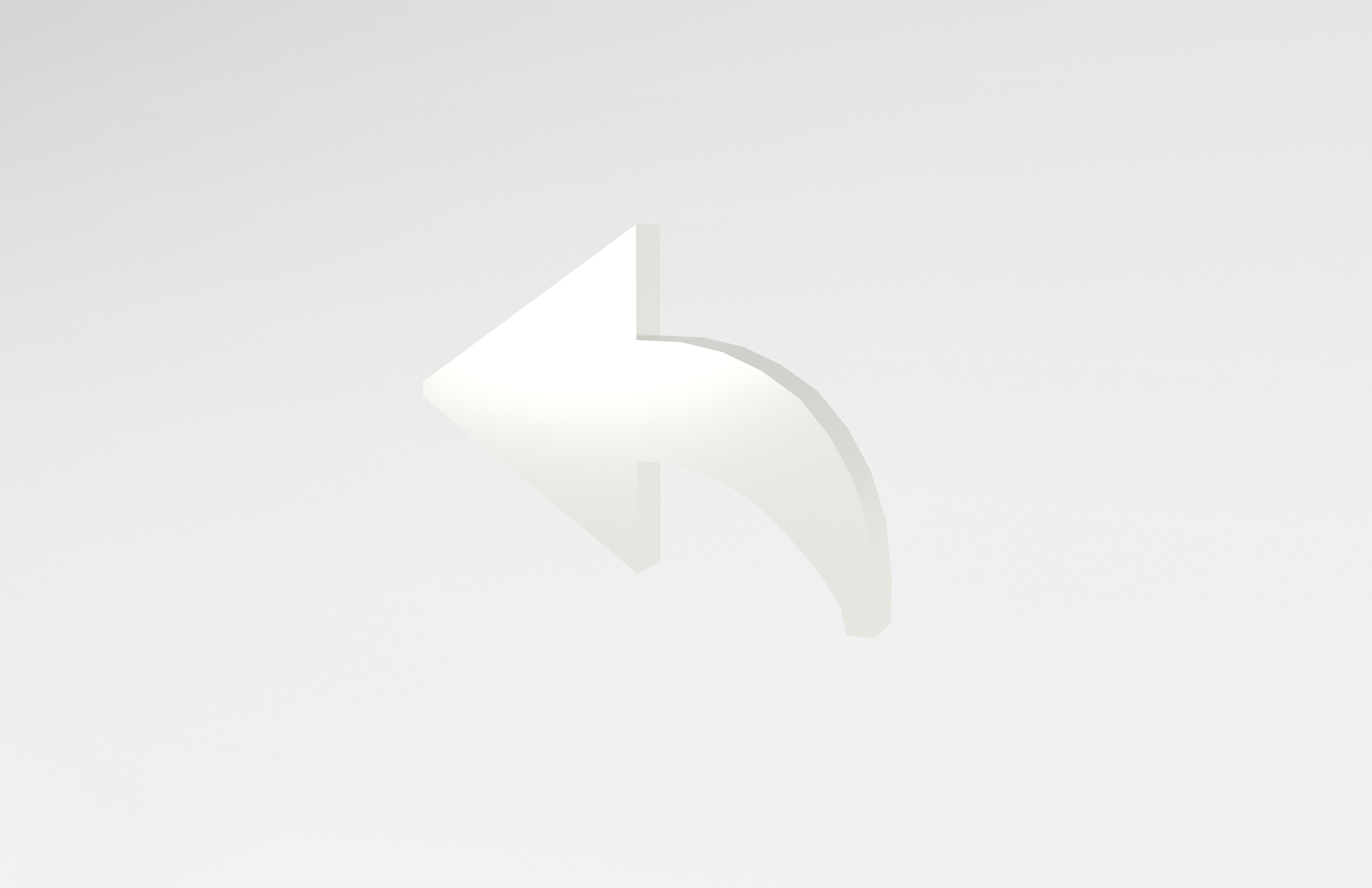 OS Forward Symbol v1 005 Low-poly 3D model_2