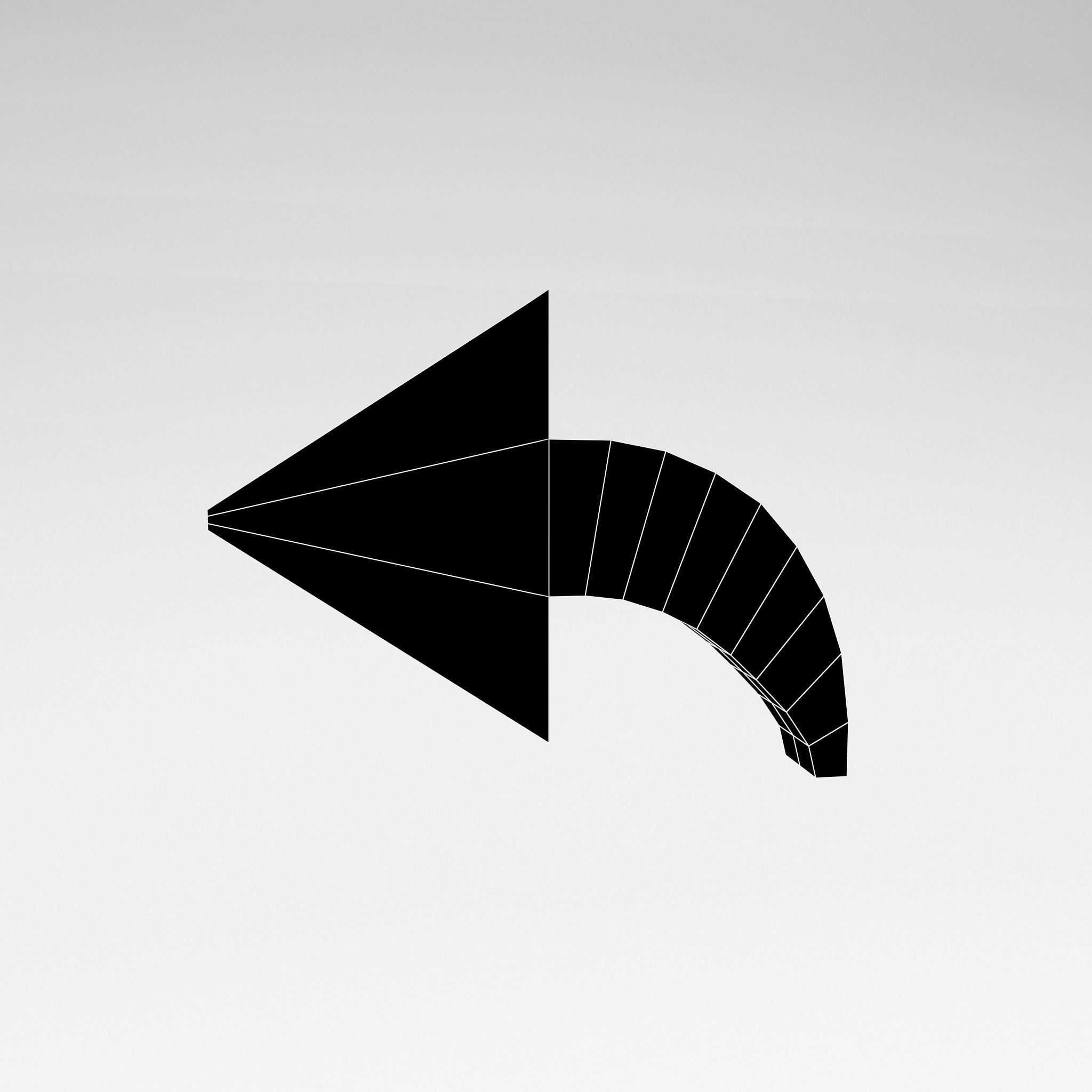 OS Forward Symbol v1 005 Low-poly 3D model_5