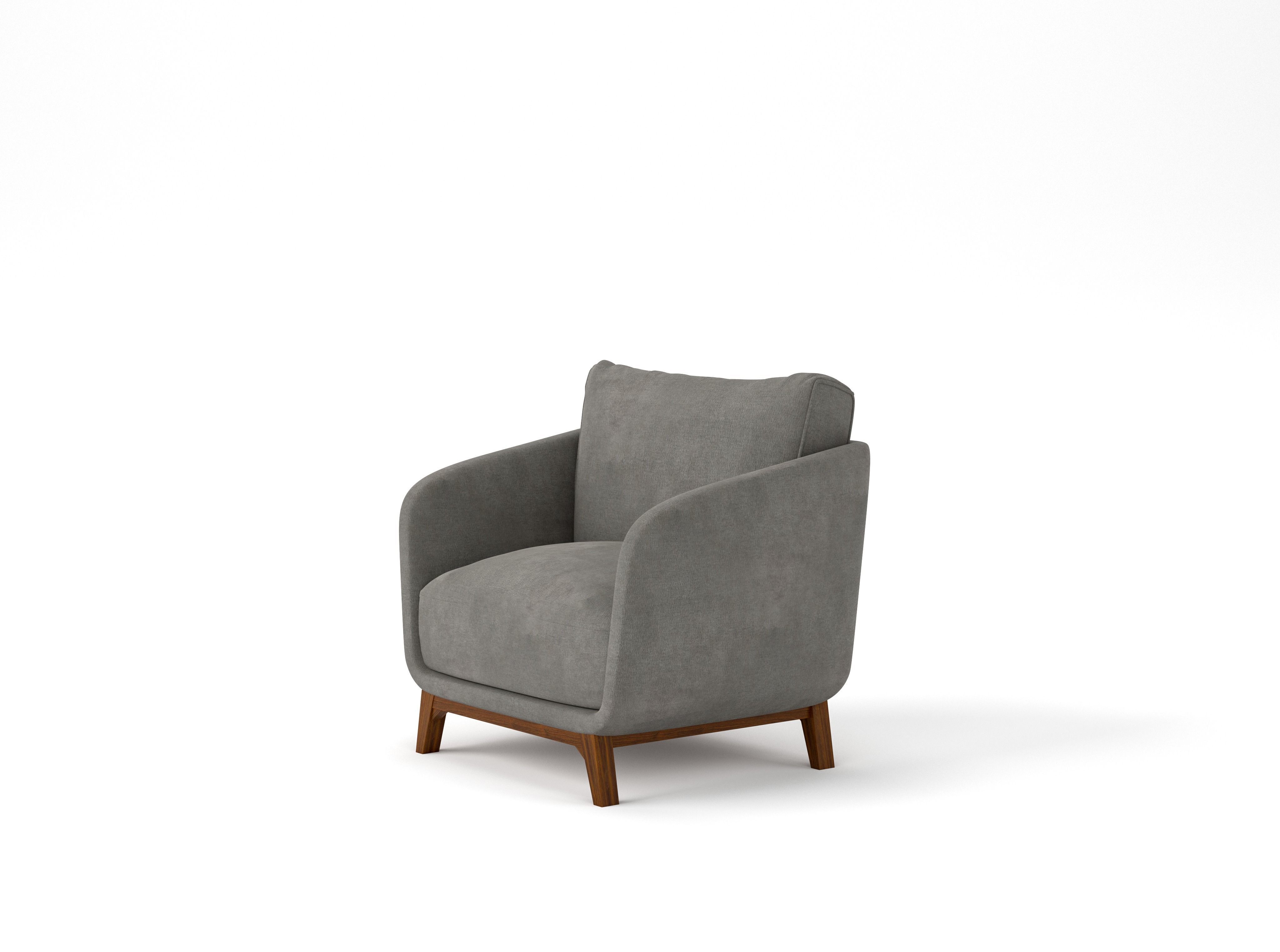 Chair soft seating 3D model_1