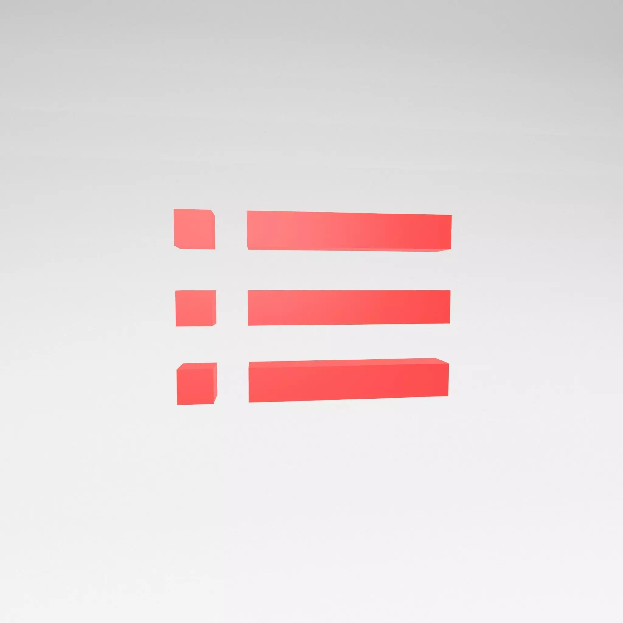 IOS List Symbol v1 003 Low-poly 3D model