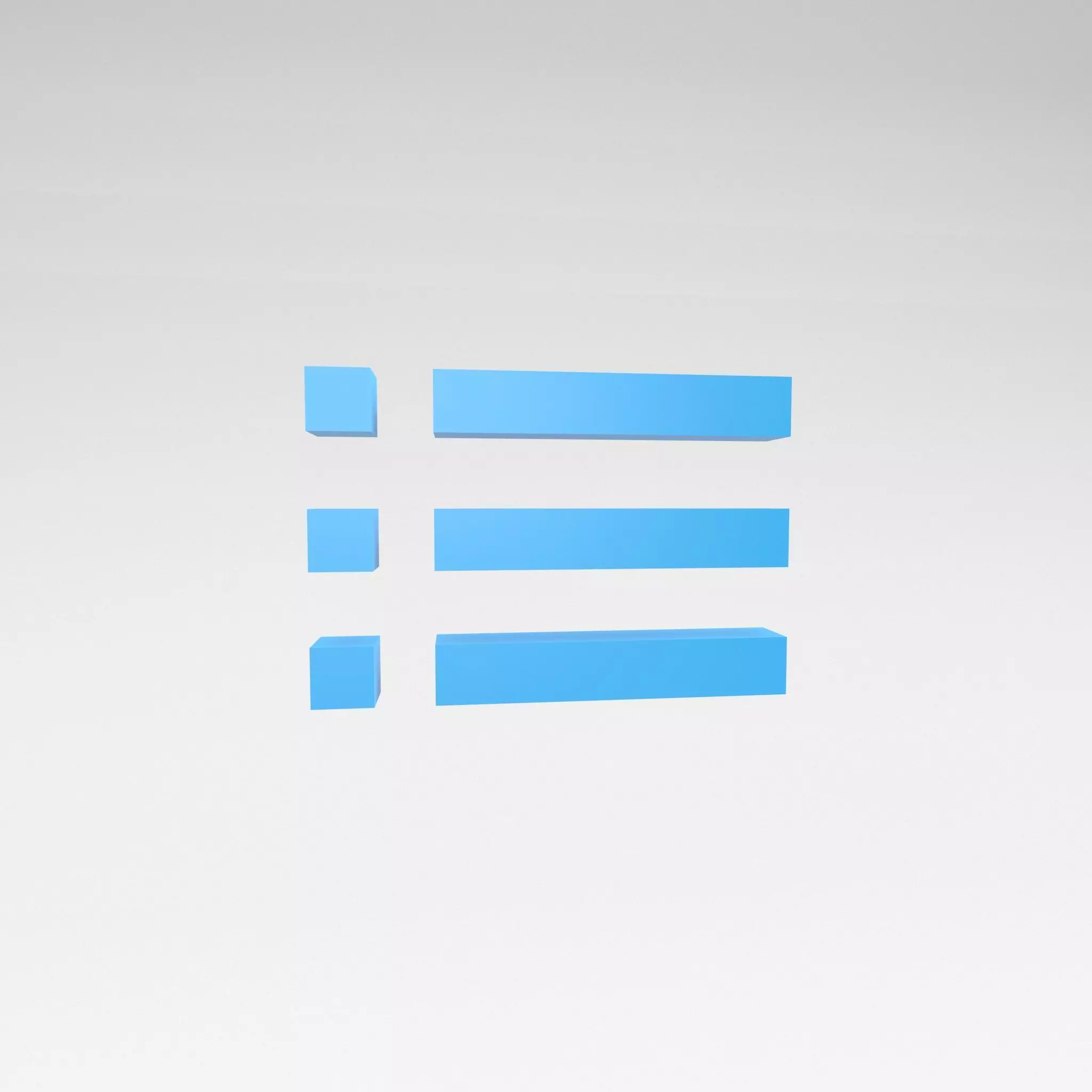 IOS List Symbol v1 004 Low-poly 3D model