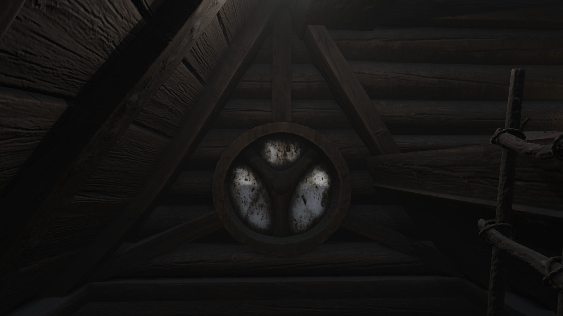 Low Poly Rigged Baba Yagas Hut Scene With PBR Materials Low-poly 3D model_32