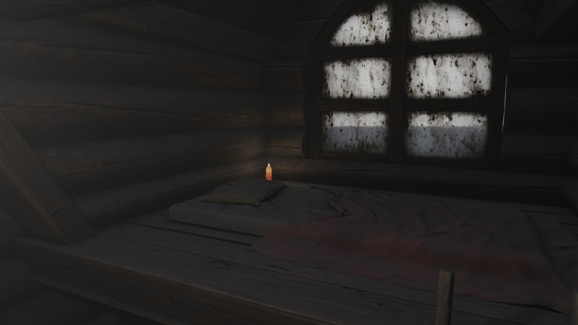 Low Poly Rigged Baba Yagas Hut Scene With PBR Materials Low-poly 3D model_31