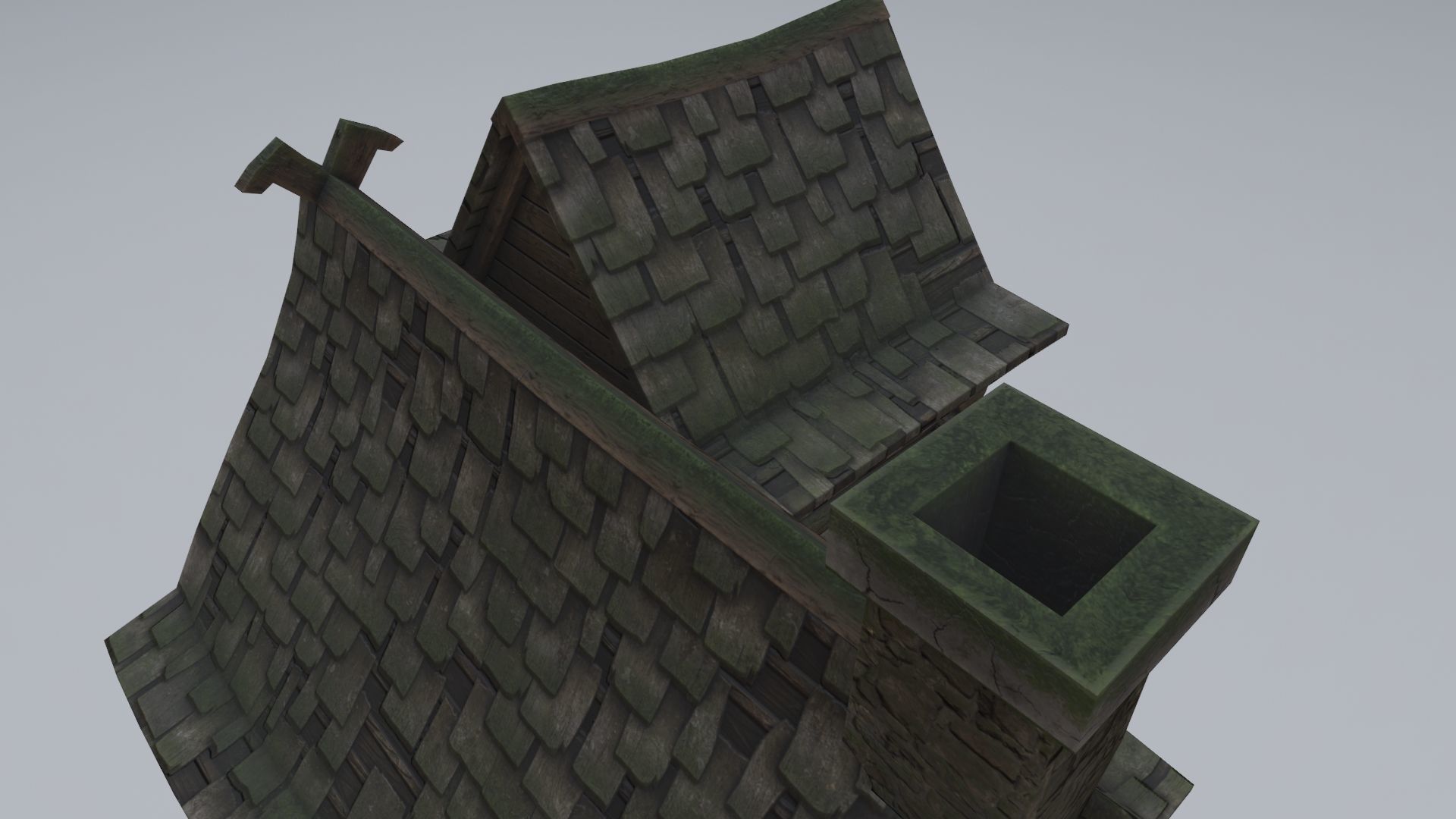 Low Poly Rigged Baba Yagas Hut Scene With PBR Materials Low-poly 3D model_16