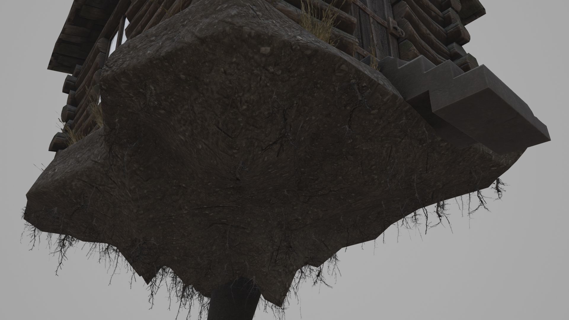 Low Poly Rigged Baba Yagas Hut Scene With PBR Materials Low-poly 3D model_9