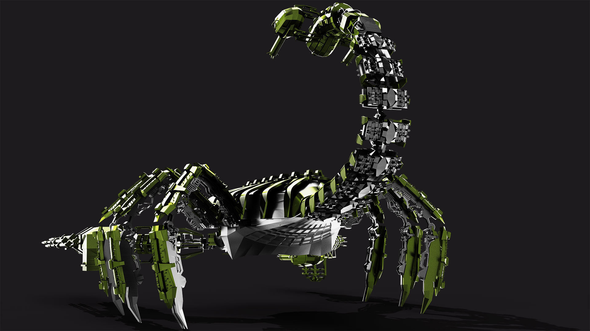 Robot Scorpion 3D model_5