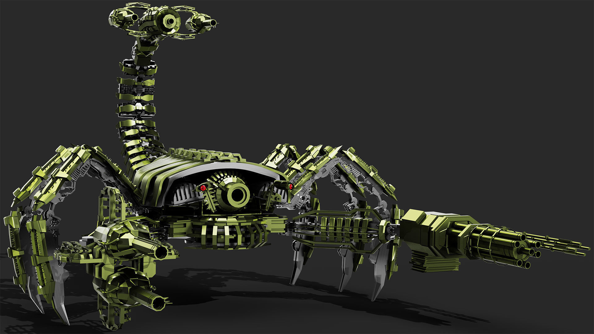 Robot Scorpion 3D model_2
