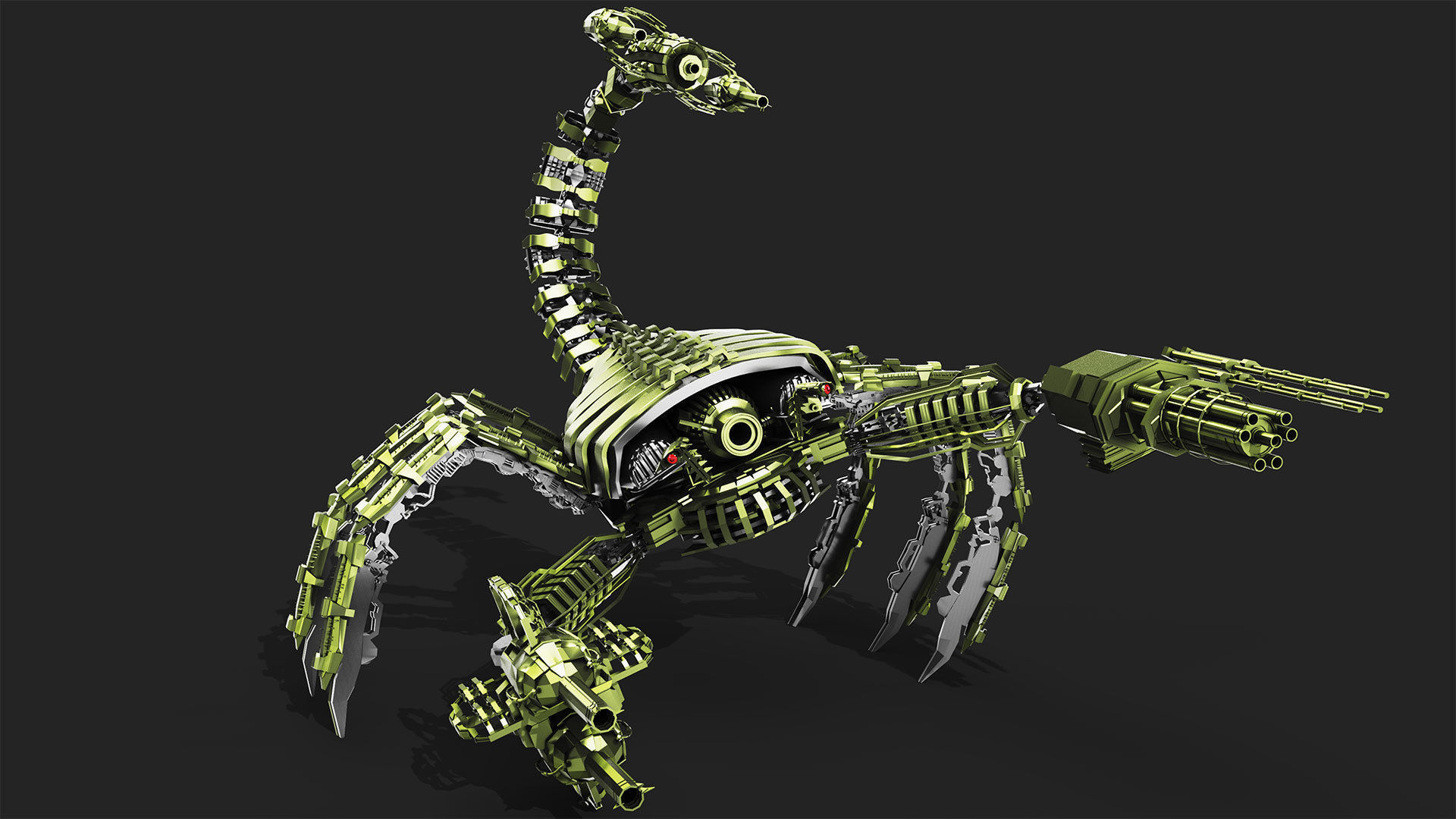 Robot Scorpion 3D model_7
