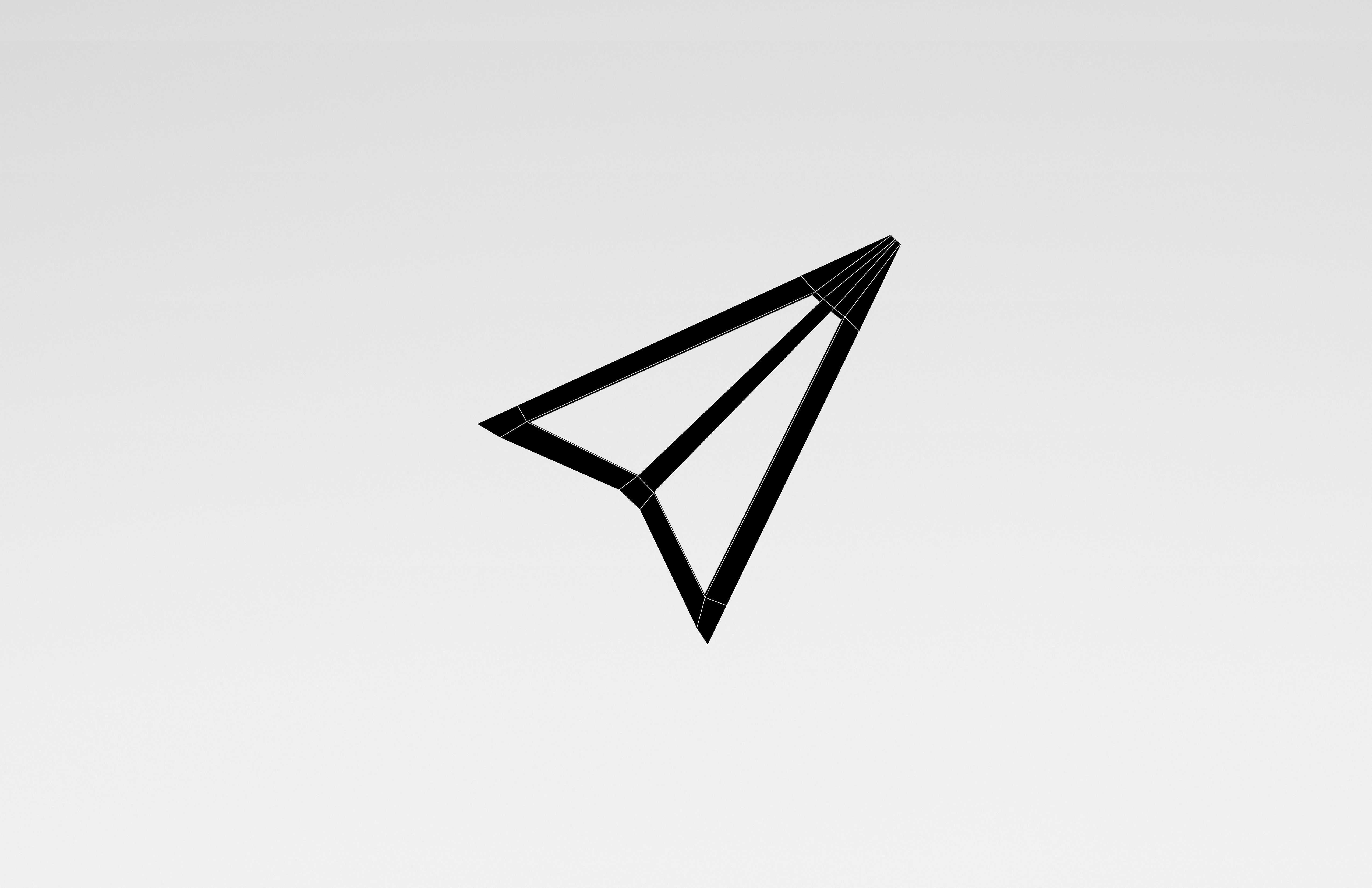 IOS Send Symbol v1 001 Low-poly 3D model_5