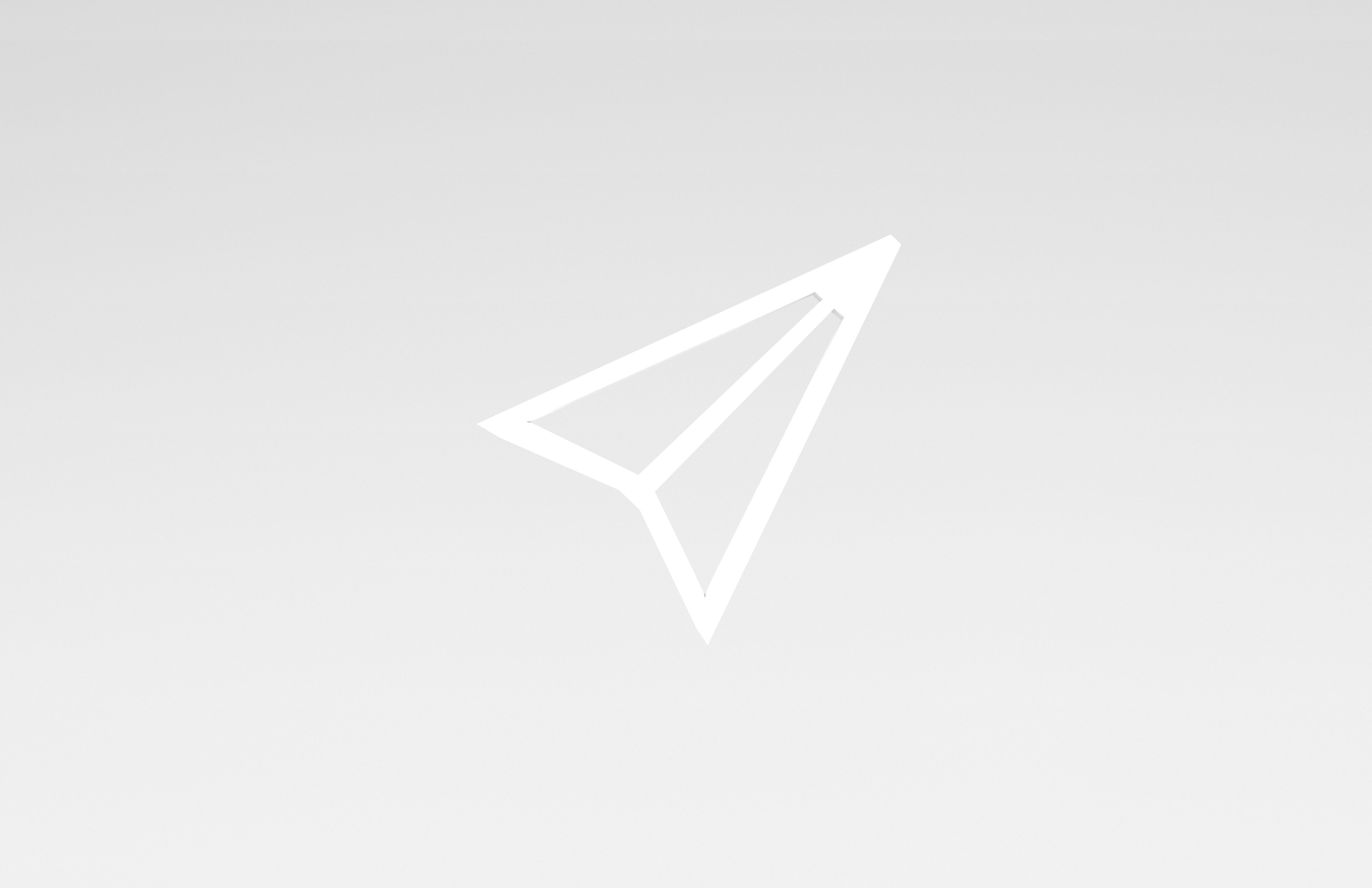 IOS Send Symbol v1 002 Low-poly 3D model_1