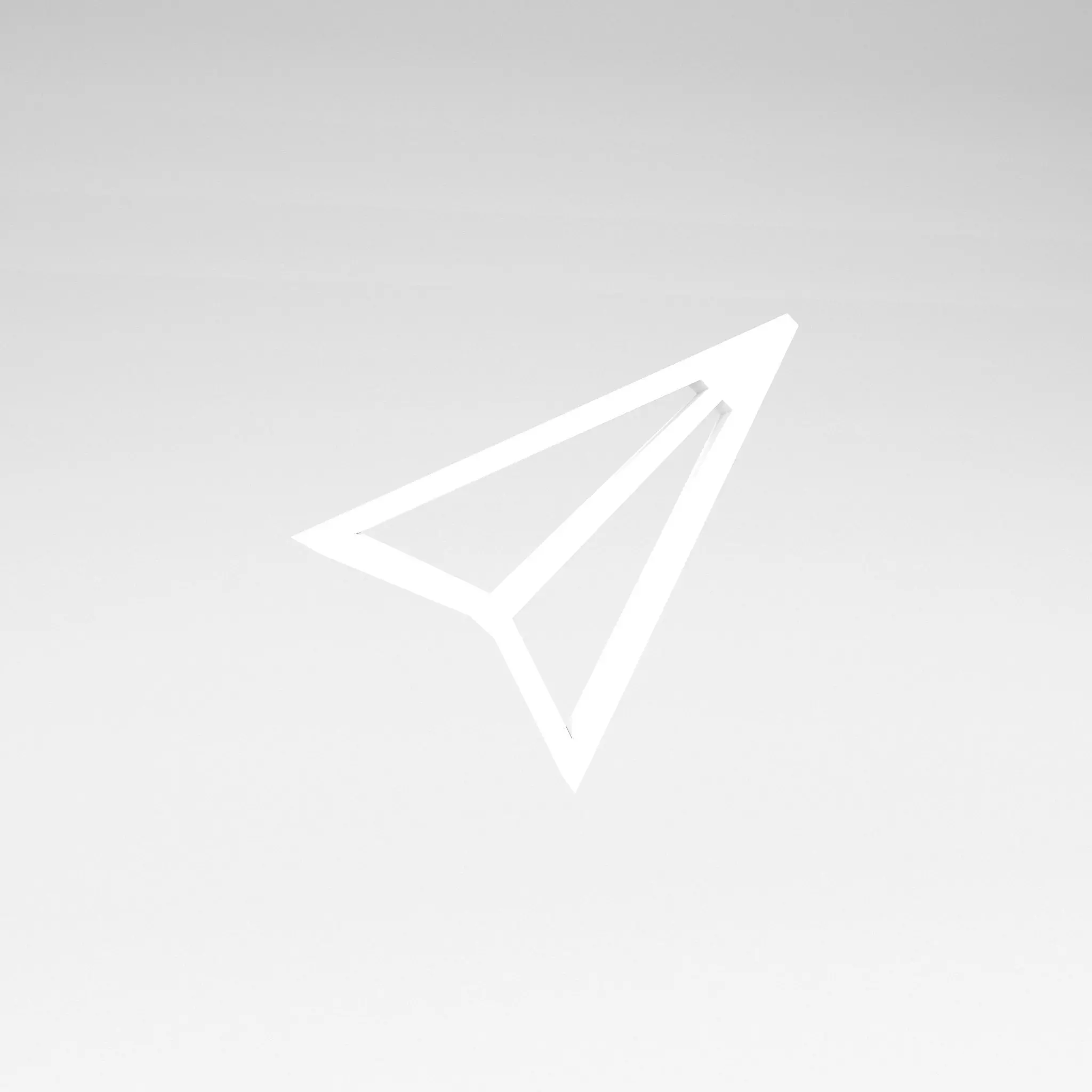 IOS Send Symbol v1 002 Low-poly 3D model_0