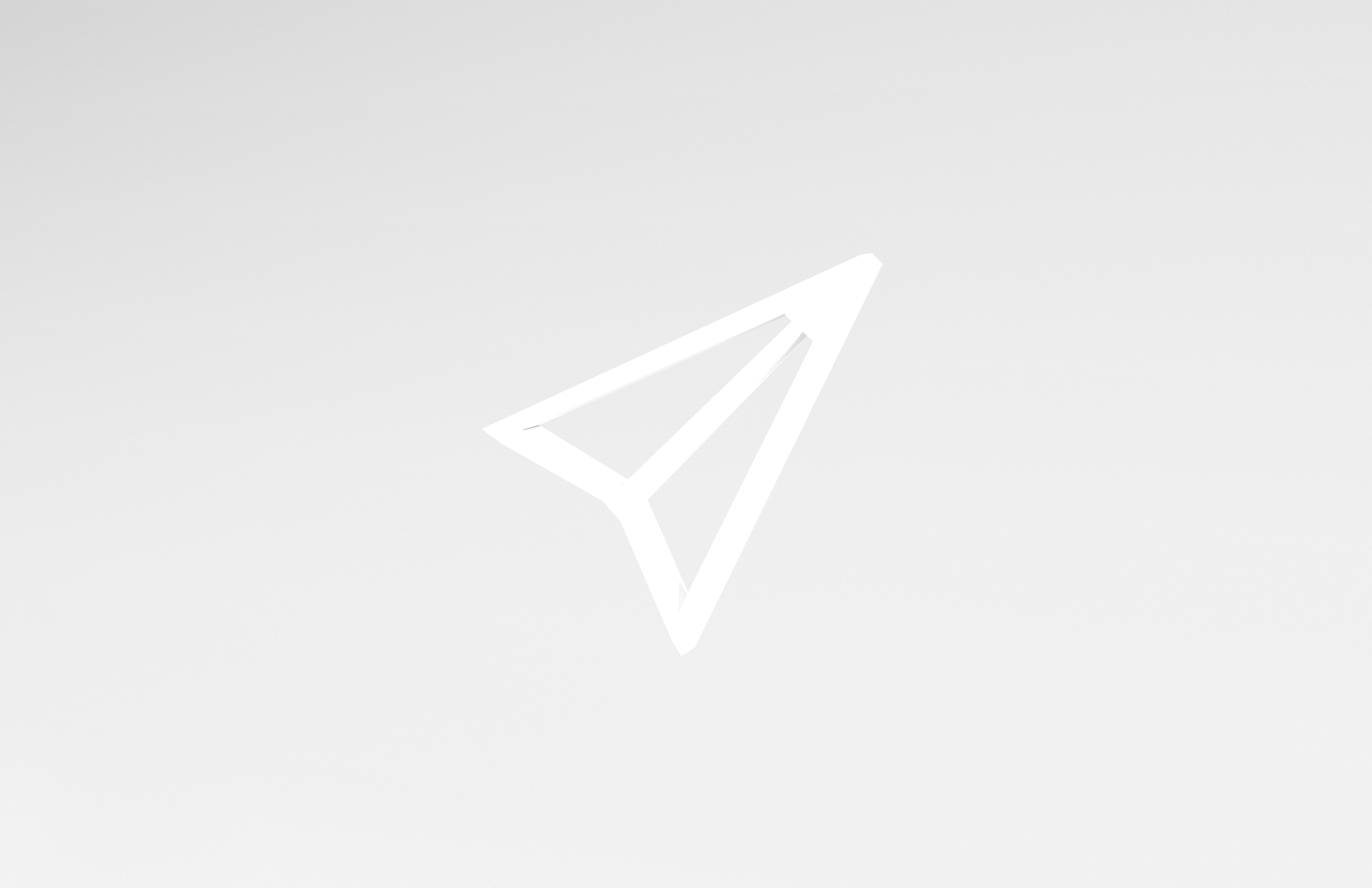 IOS Send Symbol v1 002 Low-poly 3D model_2