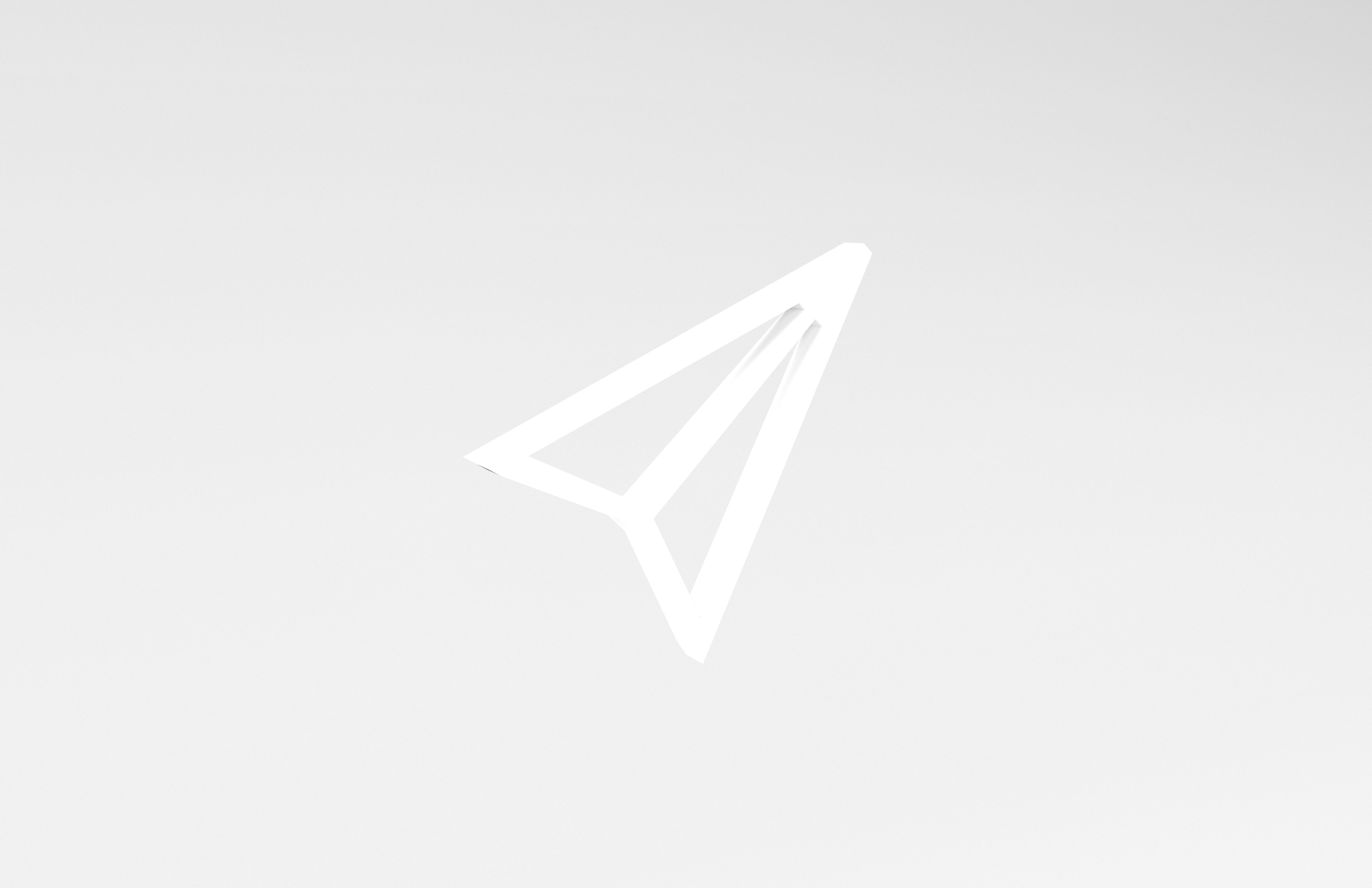 IOS Send Symbol v1 002 Low-poly 3D model_3