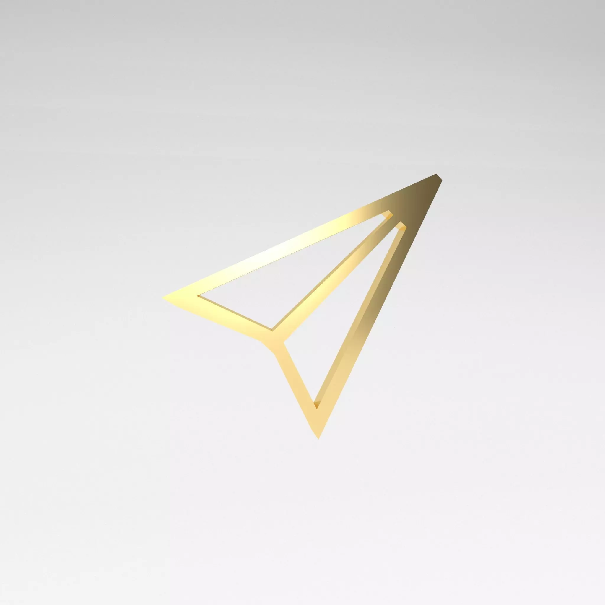 IOS Send Symbol v1 003 Low-poly 3D model_0