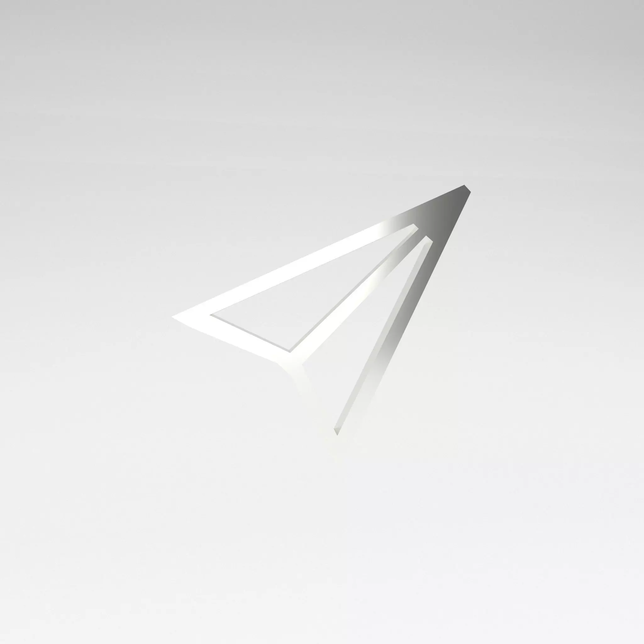 IOS Send Symbol v1 004 Low-poly 3D model_0