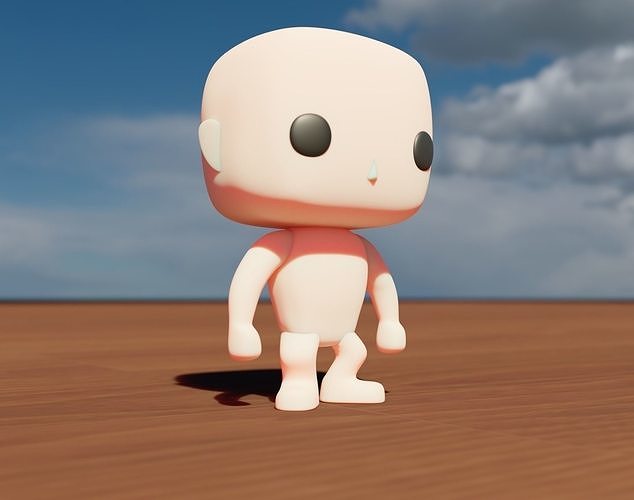 Funko Pop Base Male Free 3D model