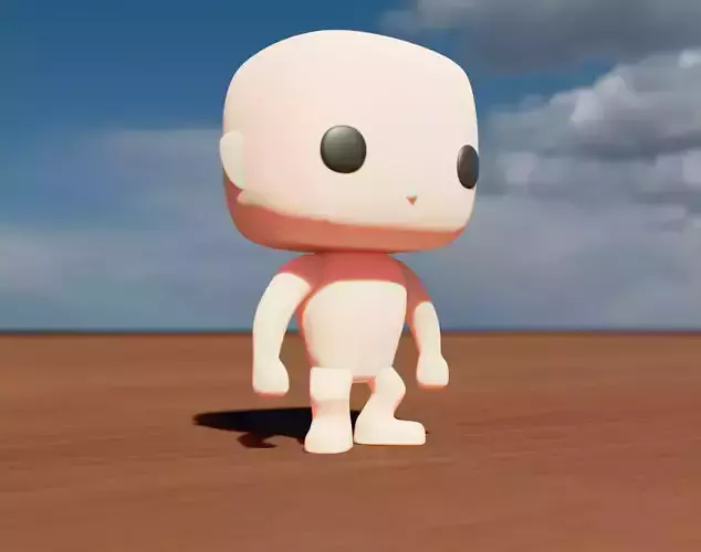 Funko Pop Base Male Free 3D model