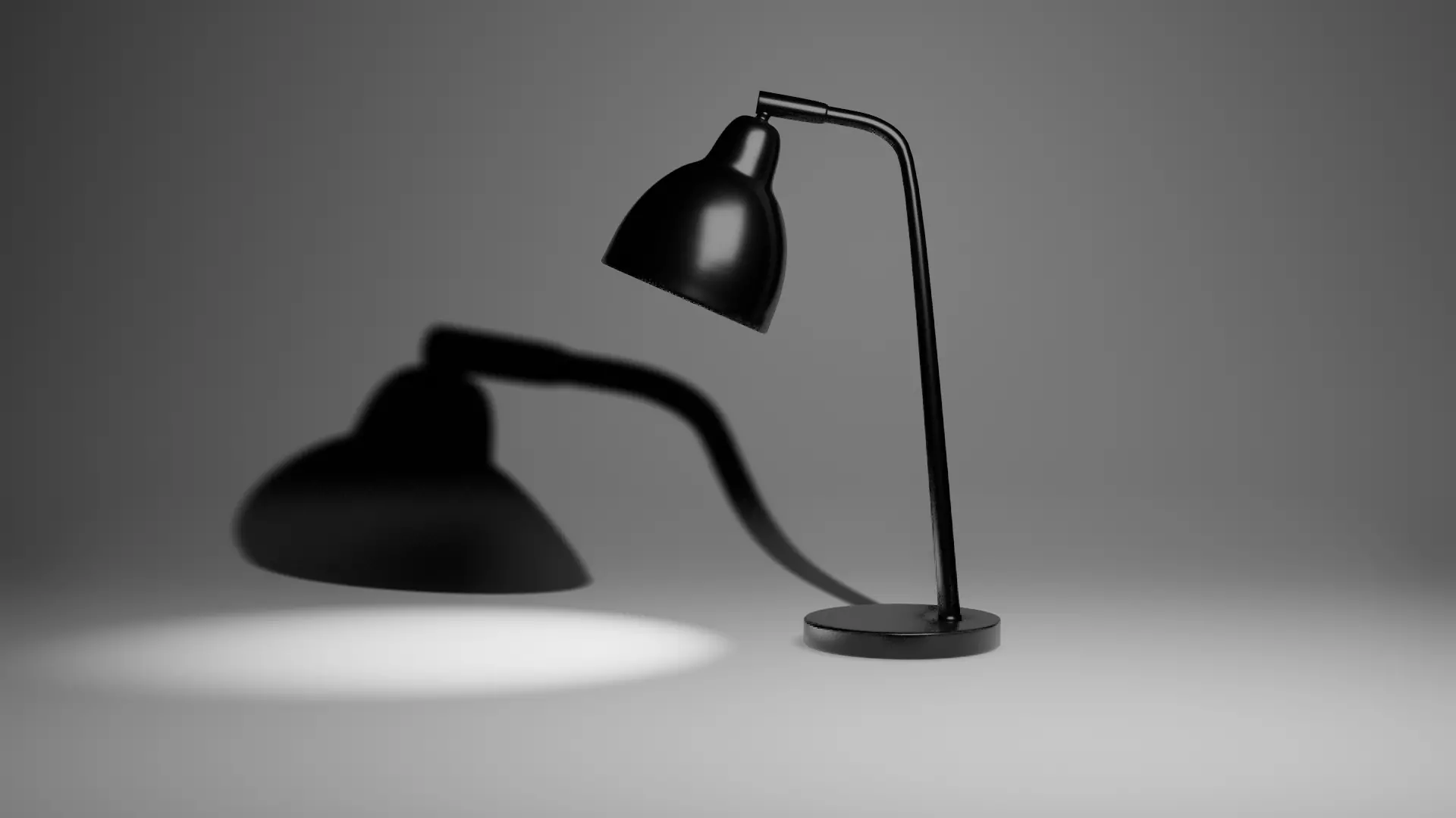 Modern Desk Lamp 3D model_0