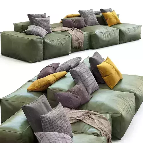 Bonaldo Sectional Sofa Peanut B