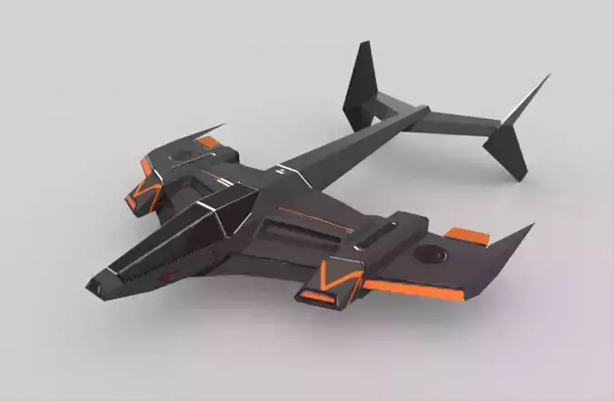 Orac Figher Low Poly model