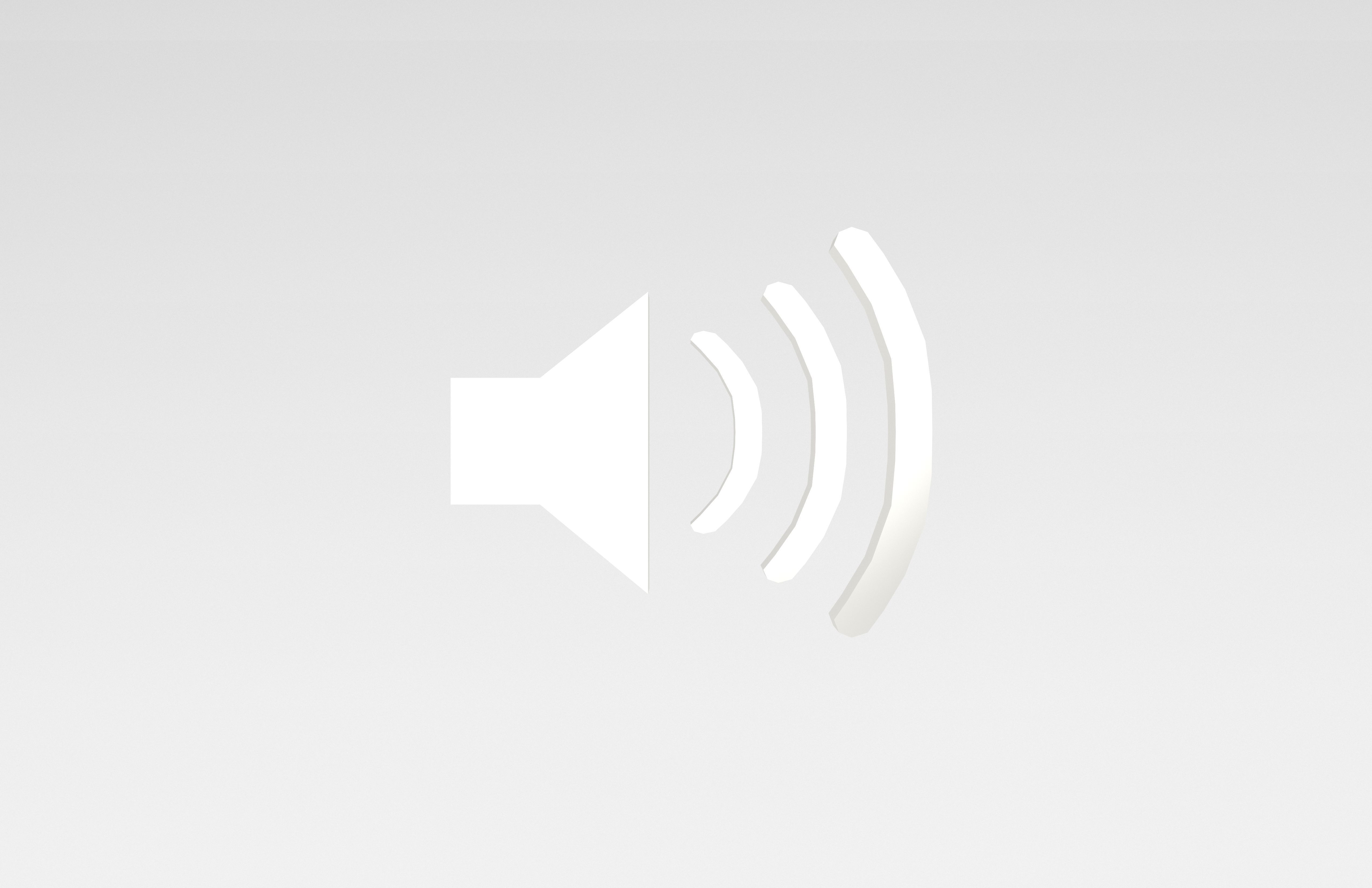 IOS Speaker Symbol v1 006 Low-poly 3D model_1