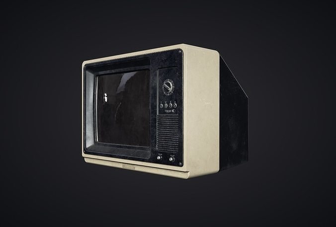 Television - PBR Game Ready box Low-poly 3D model