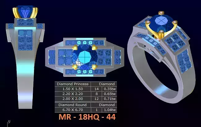 1 model diamond menring korea 44