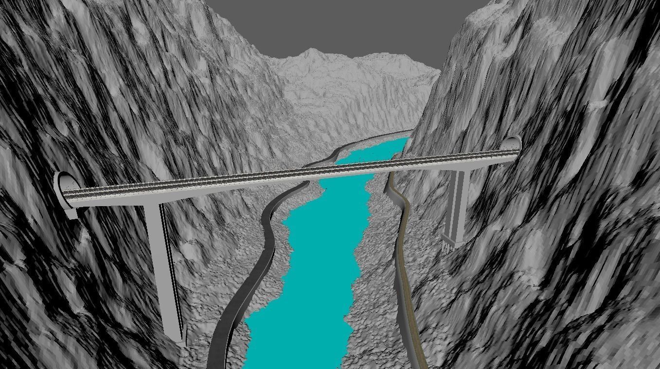 Lumion  Project File  Mountain Bridge 3D model_1
