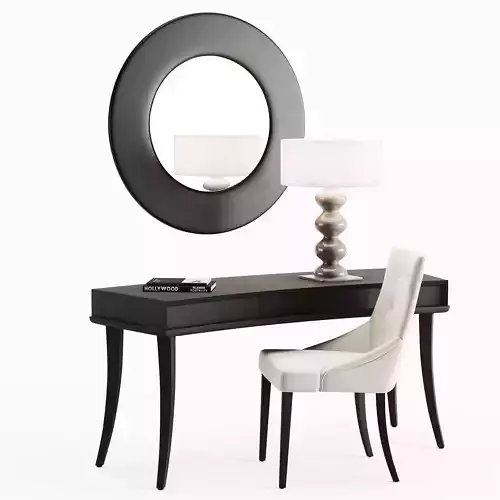 Porada Hugo desk with Chloe chair