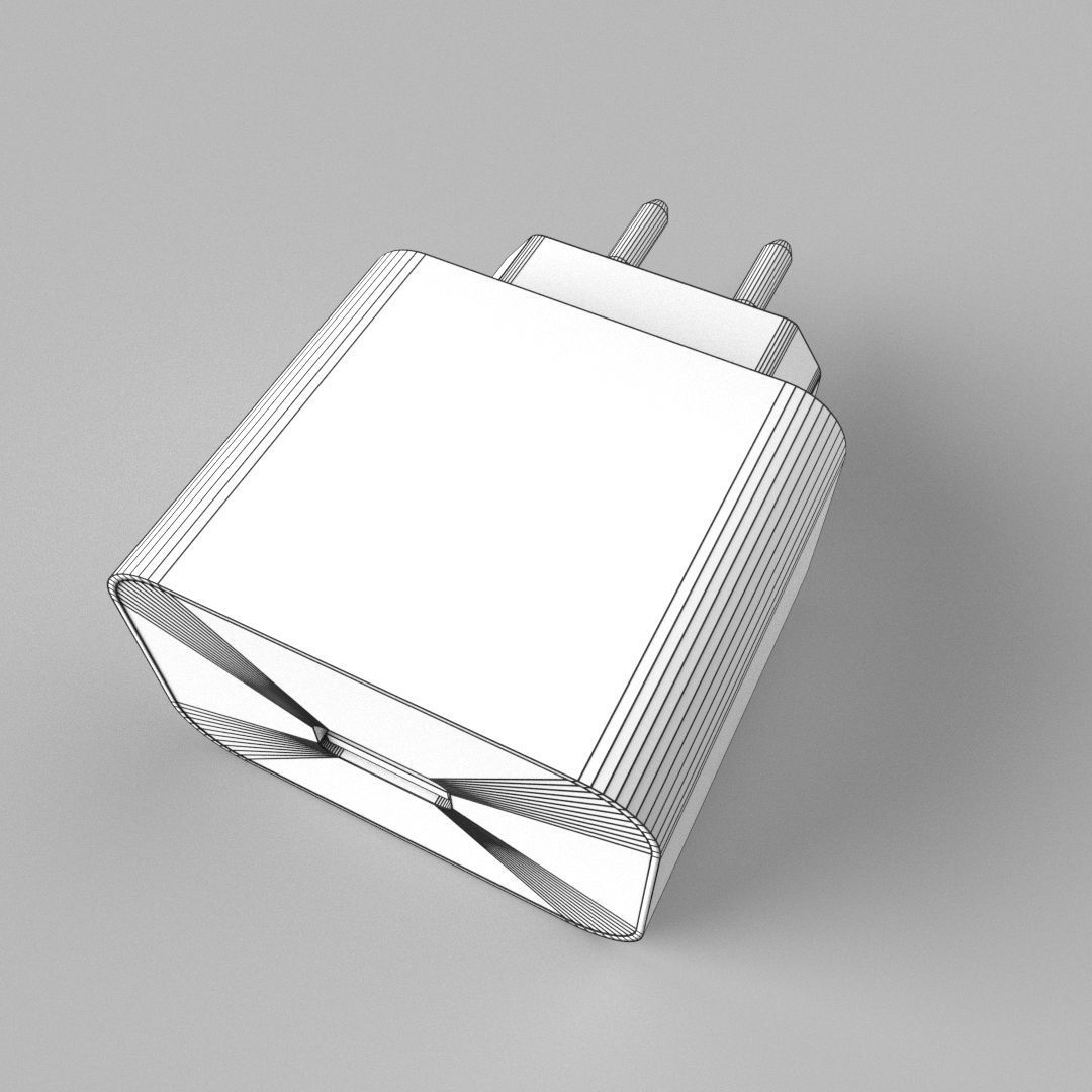 Phone Charger v2 3D model_4