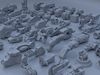 60 Sci Fi kitbash parts-1 3D model | CGTrader