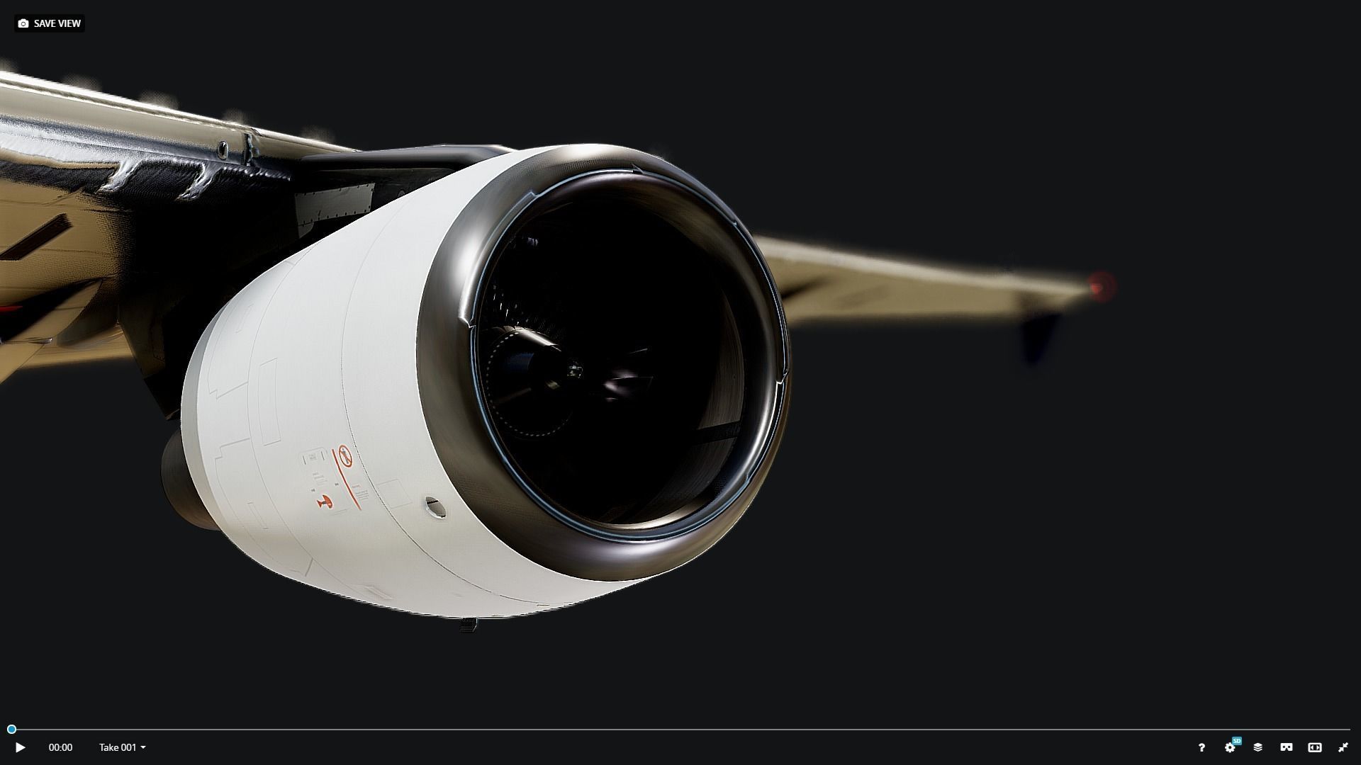 Airbus A320 Wing 3D model_1