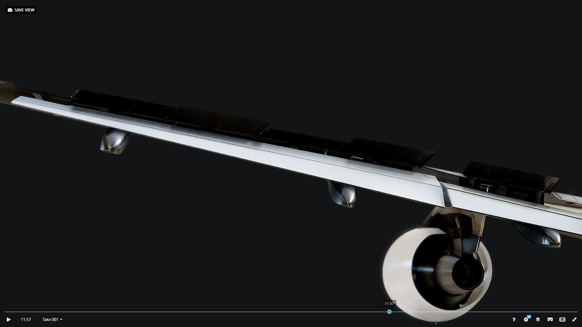 Airbus A320 Wing 3D model_8