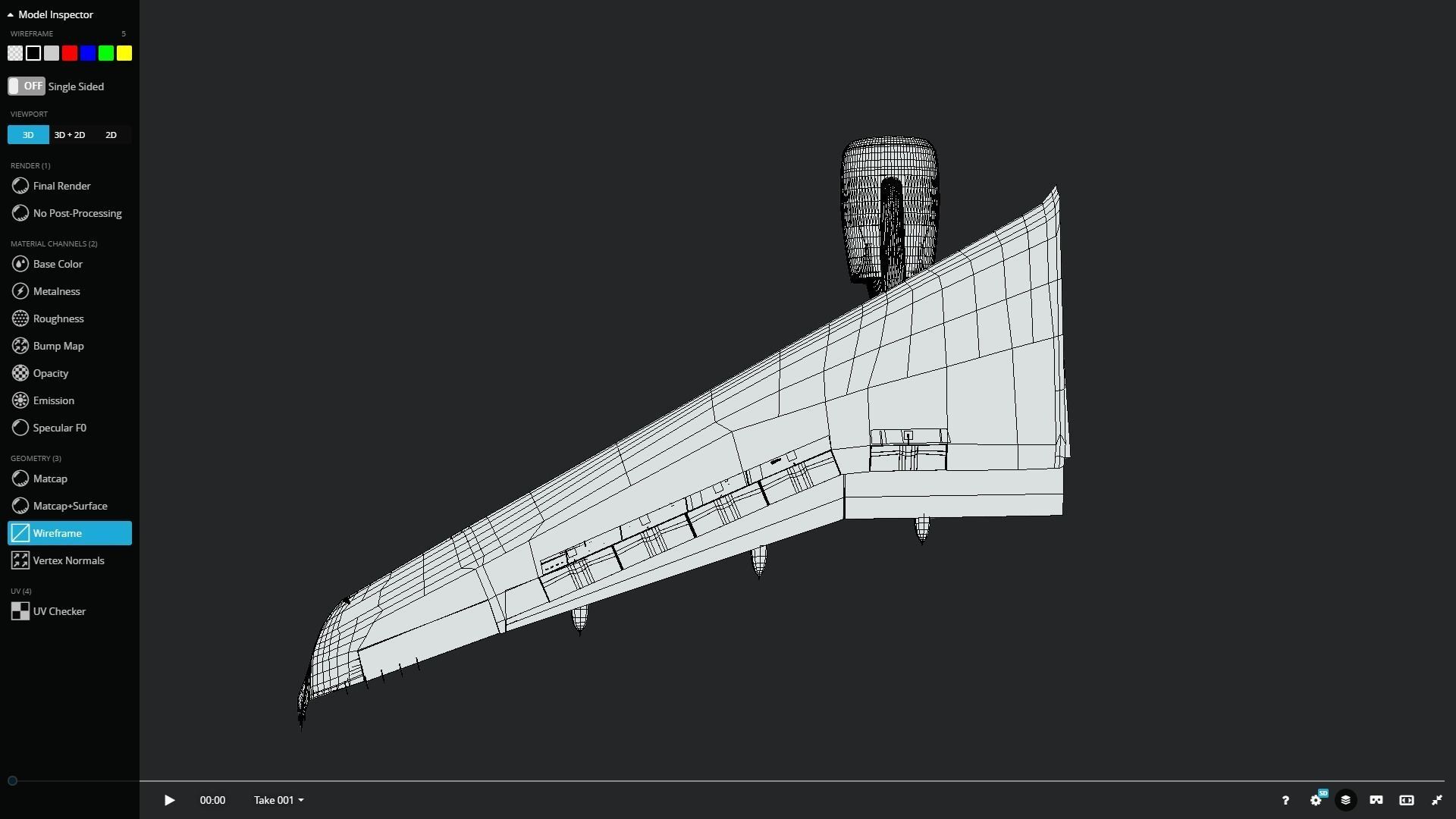 Airbus A320 Wing 3D model_10