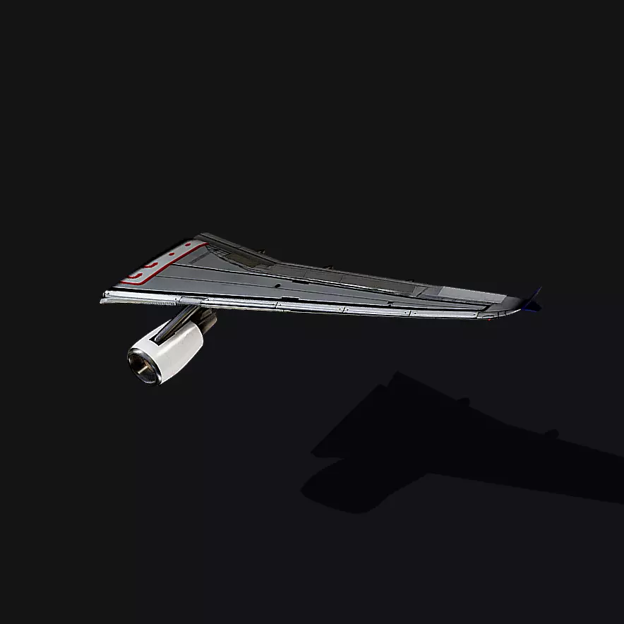 Airbus A320 Wing 3D model_0