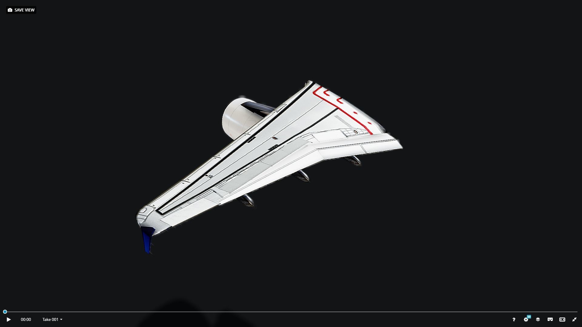 Airbus A320 Wing 3D model_5