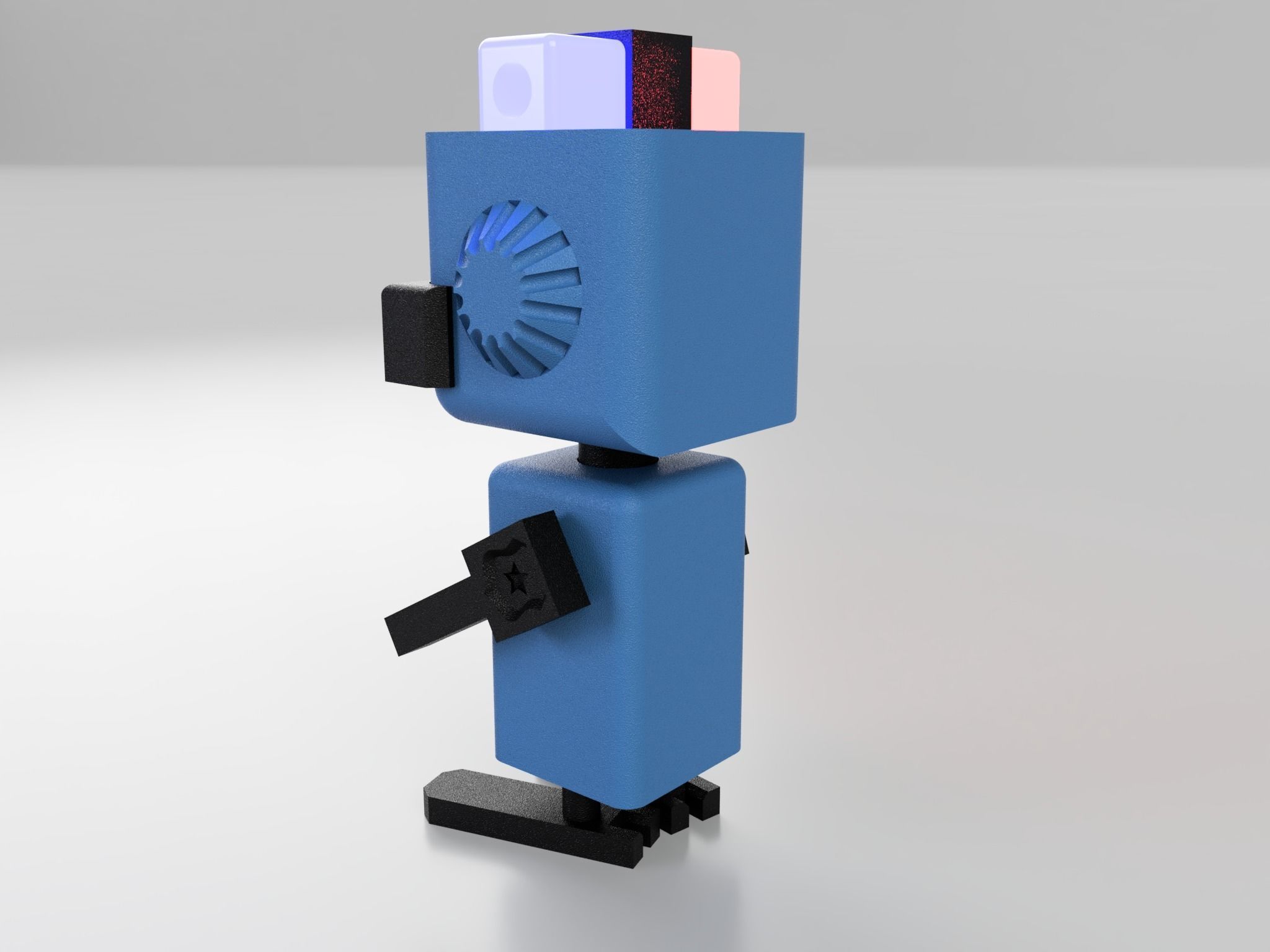 police robot 3D print model_13