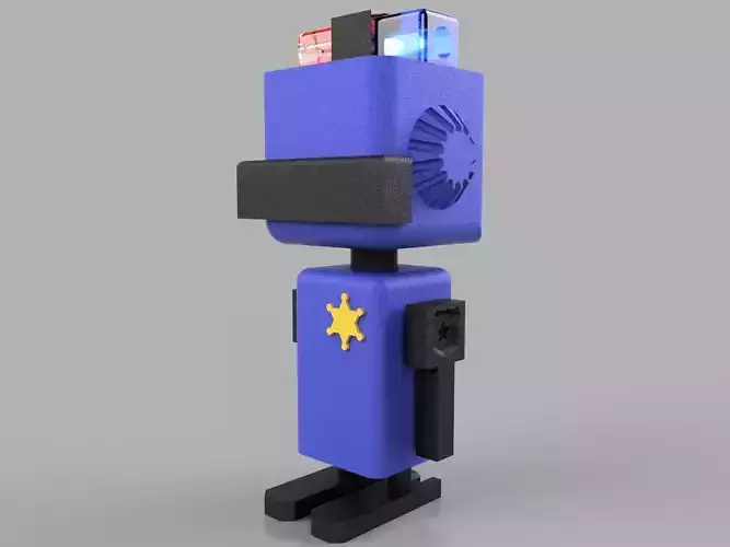 police robot 3D print model