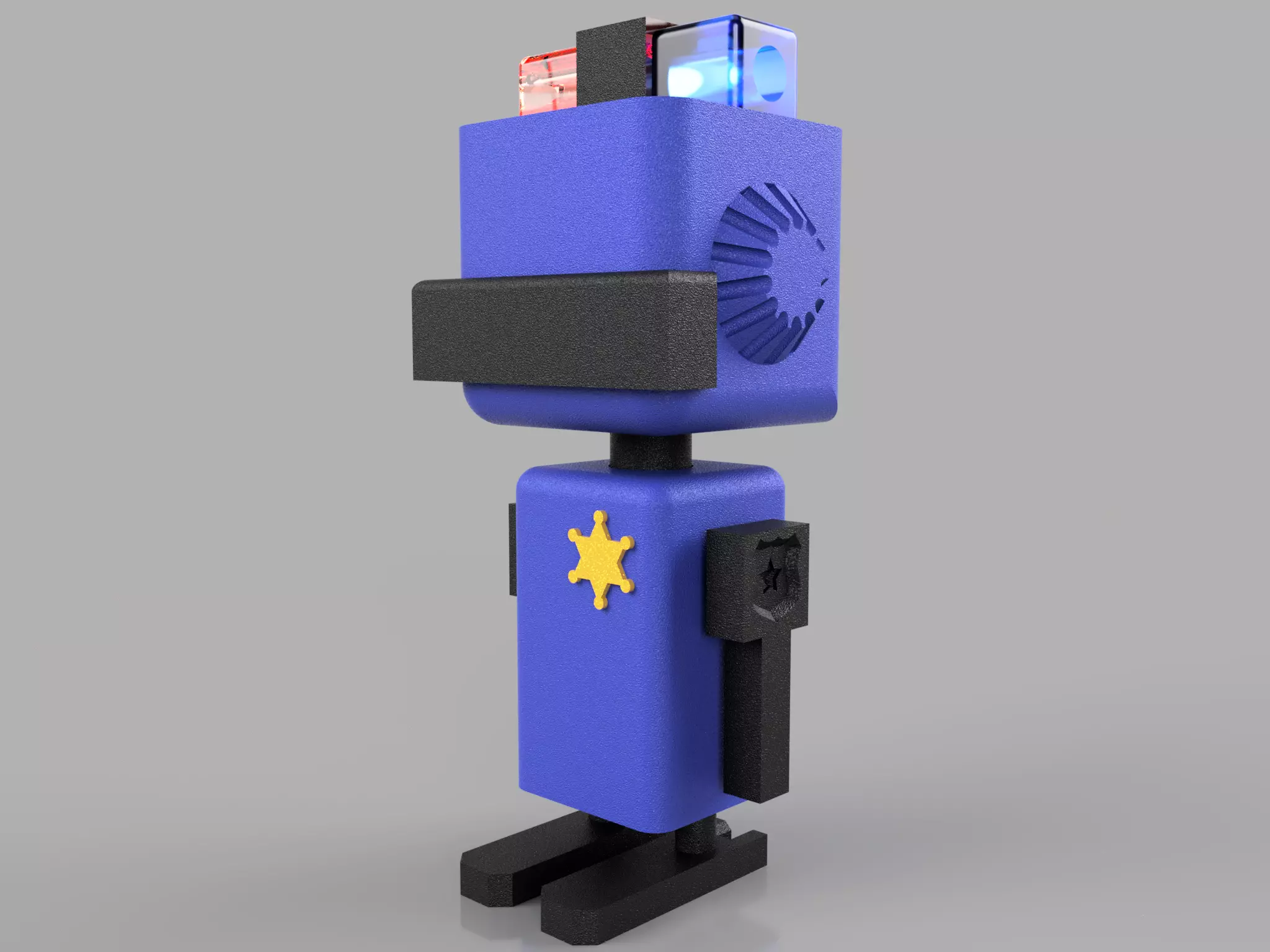 police robot 3D print model_0