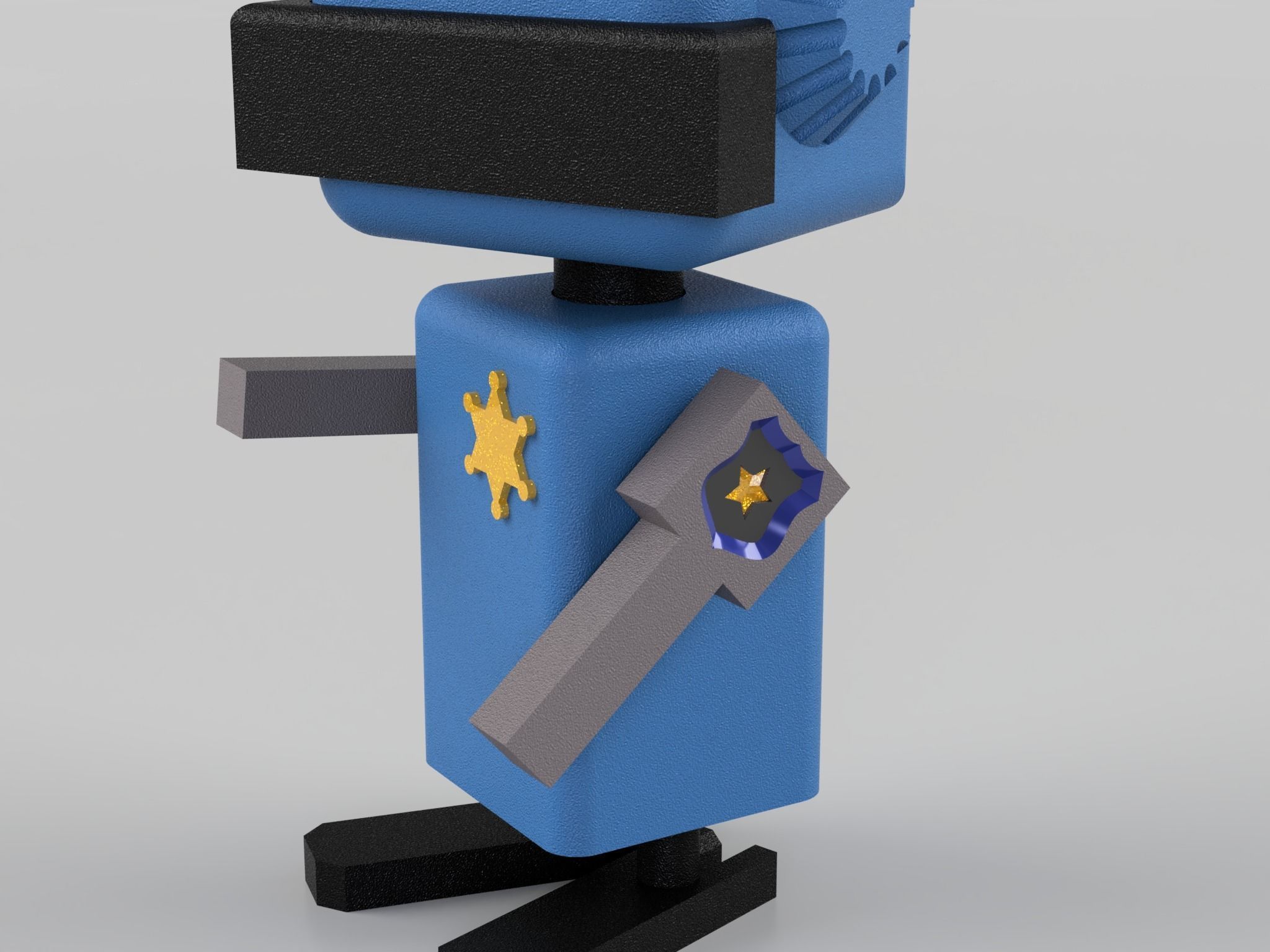 police robot 3D print model_1