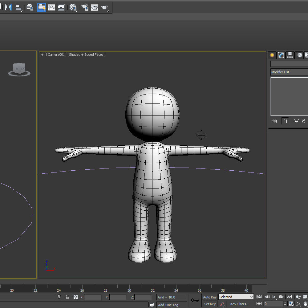 Stickman Character Rigged 3D model_16