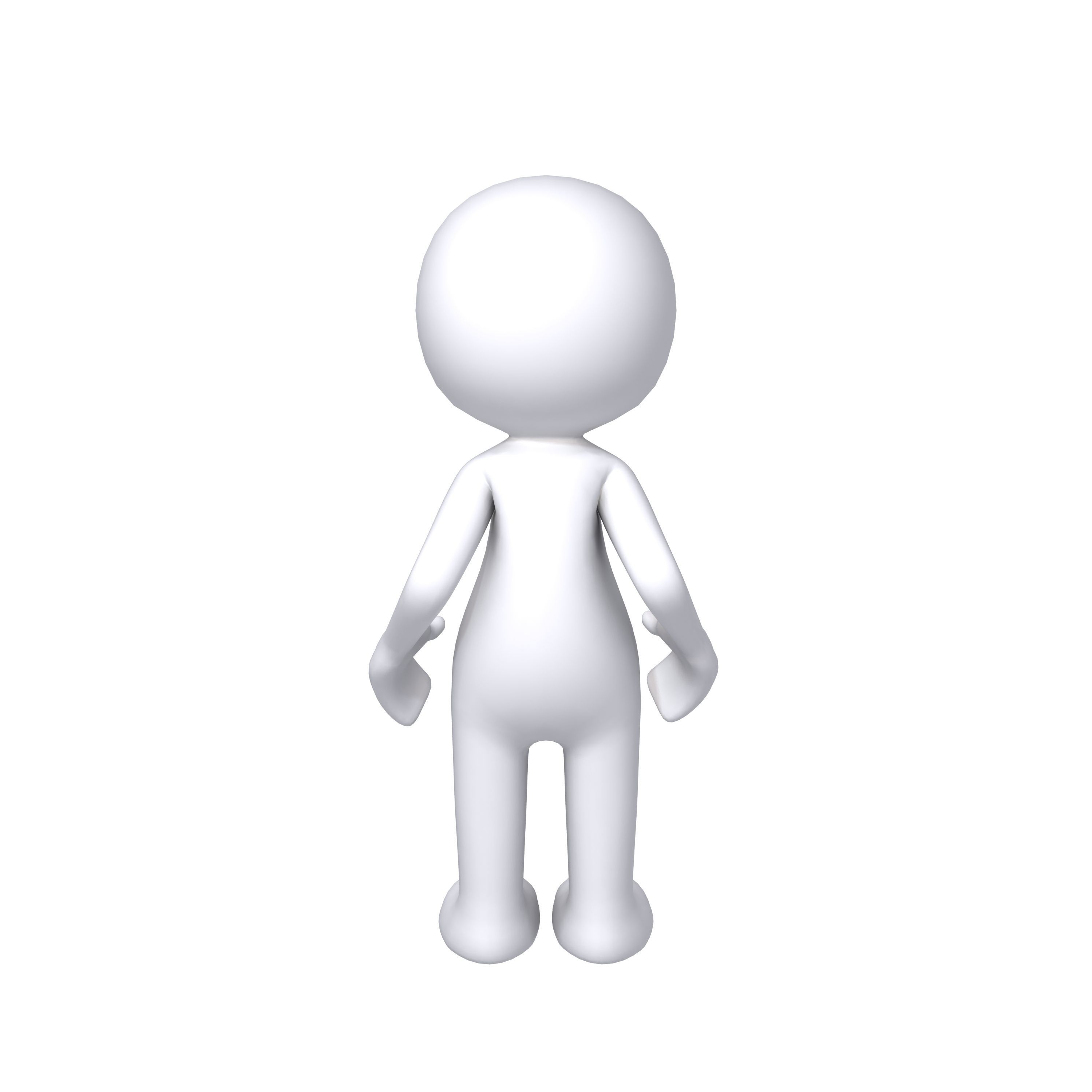 Stickman Character Rigged 3D model_12