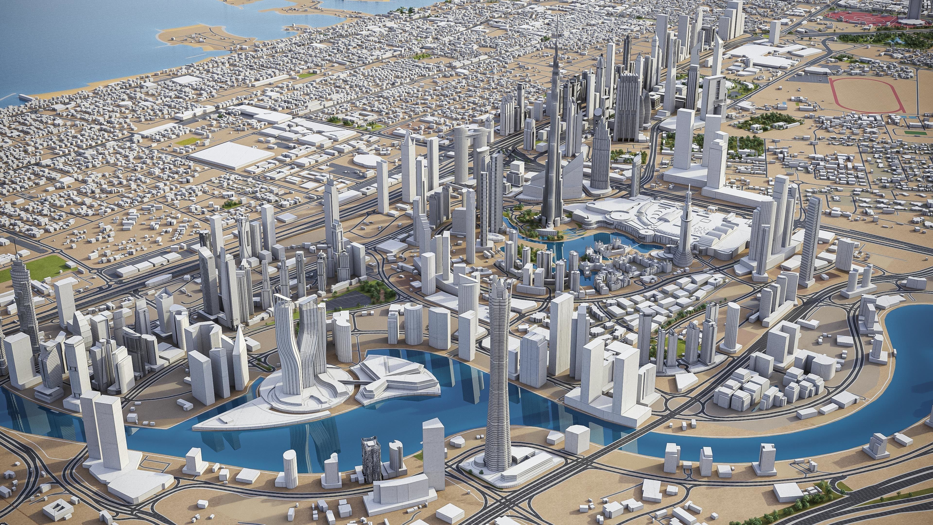 Dubai - Metropolitan Area 3D Model Collection_33