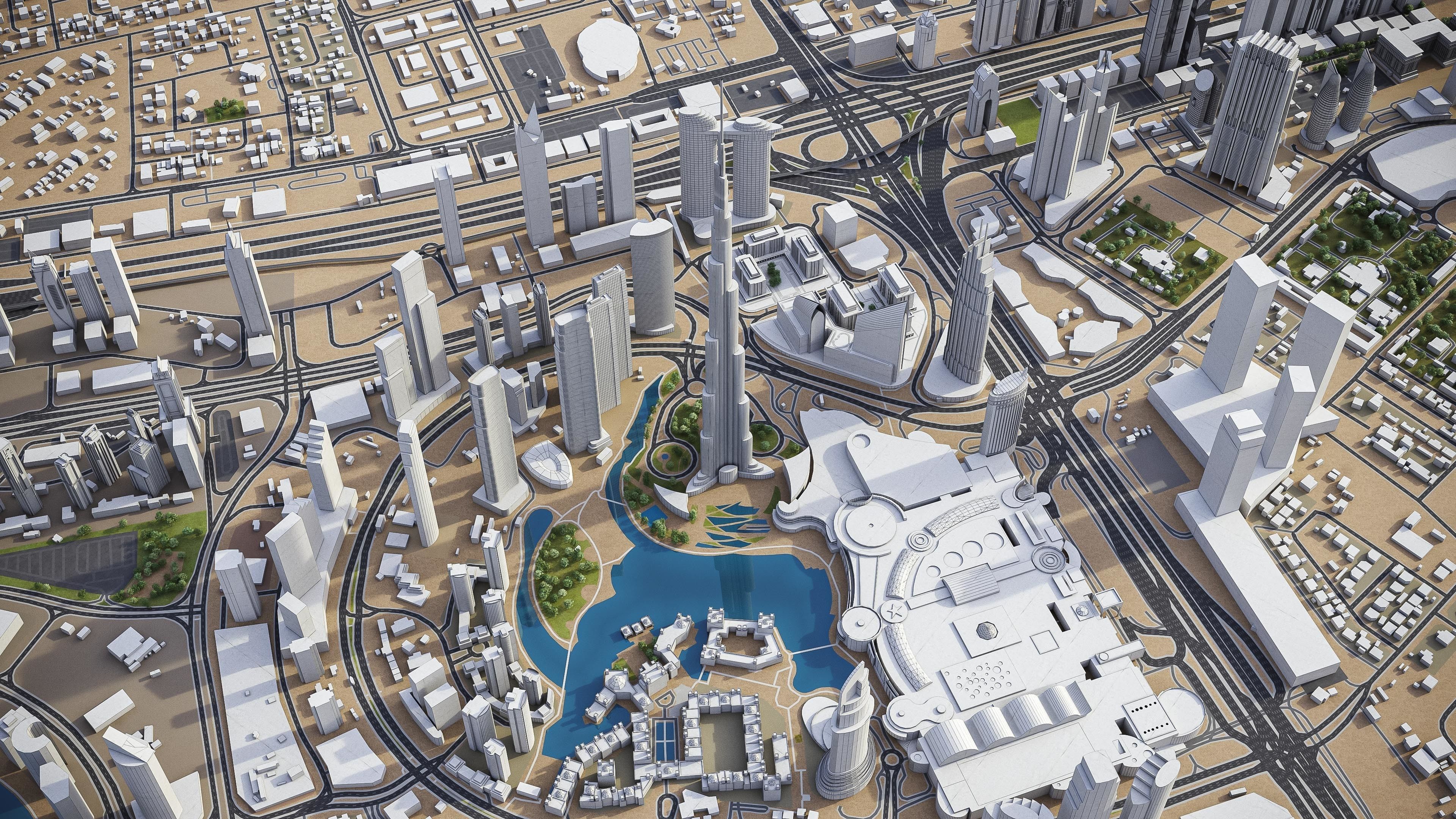 Dubai - Metropolitan Area 3D Model Collection_29